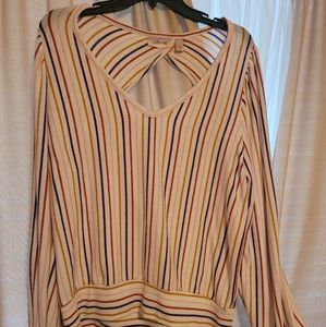 XL Willow & Root Striped Sweater